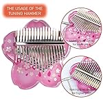 Acrylic-Kalimba-Thumb-Piano-17-Keys-Cherry-Blossoms-Shape-Transparent-Finger-Piano-Mbira-Sanza-with-Tone-Hammer-and-Box-for-Kids-Adults-Beginners-Portable-Keyboard-Musical-Instruments-Birthday-Gift