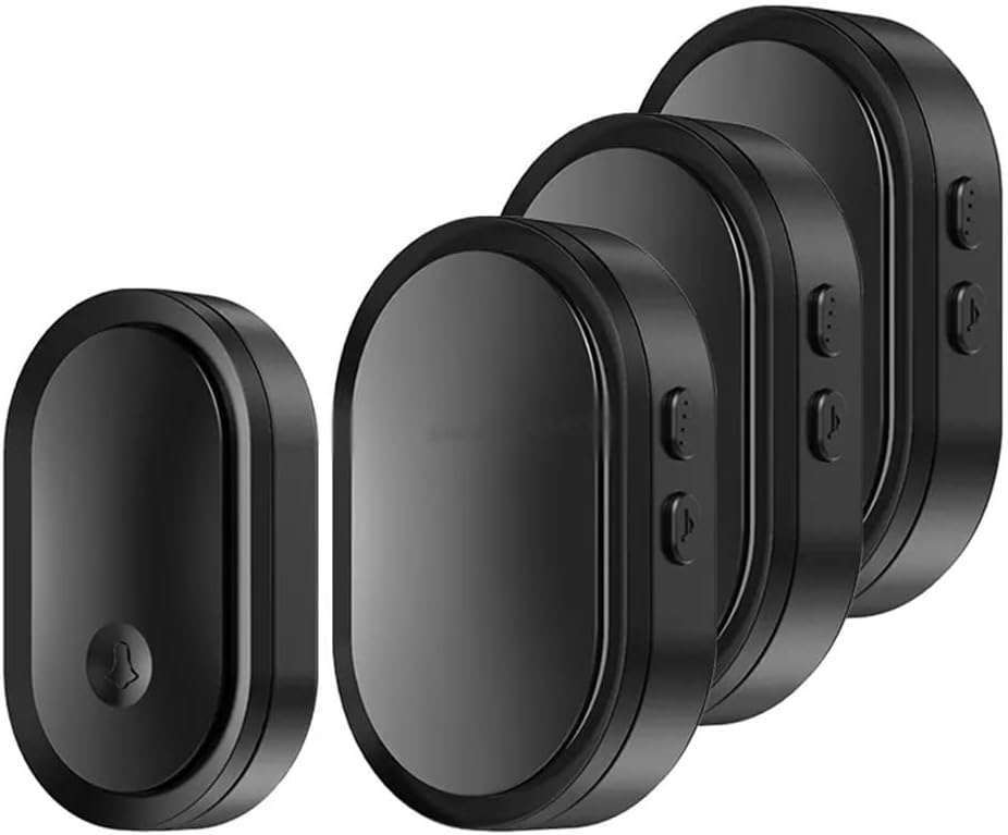Doorbell 300m Range Home Intelligent LED Door Bell Chime 1 2 Button 1 2 3 Receiver (Color : D, Size : 1)