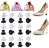 【protectores tacones Design Diseño antideslizante】: Las tapas de los talones están hechas de goma y flexibles, que se ajustan perfectamente a sus tacones altos. La textura inferior le ayuda a mantener un mejor equilibrio y antideslizante.