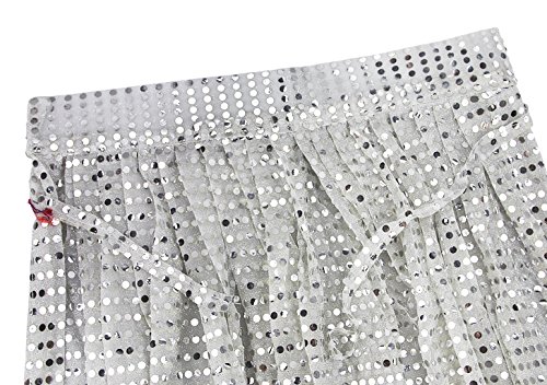 FakeFace Damen Herren Karneval Halloween Kapuzenumhang Halloween Kostüm Lange Pailletten Kostüm Cosplay Requisiten Set für Erwachsene, Silber