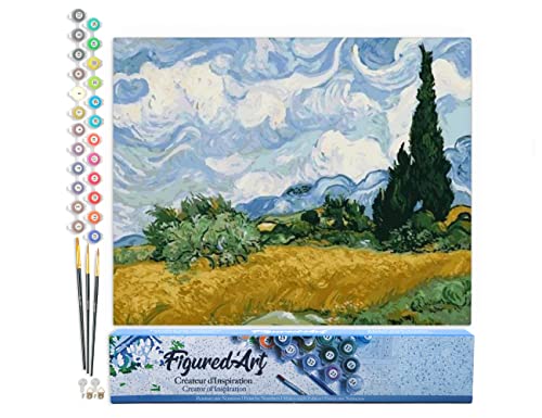 Figured'Art Paint by Numbers for Adults Van Gogh - Heaven 40x50cm - Craft Art Painting DIY Kit Rolled Canvas Without Frame Figured'Art Paint by Numbers for Adults Van Gogh - Heaven 40x50cm - Craft Art Painting DIY Kit Rolled Canvas Without Frame