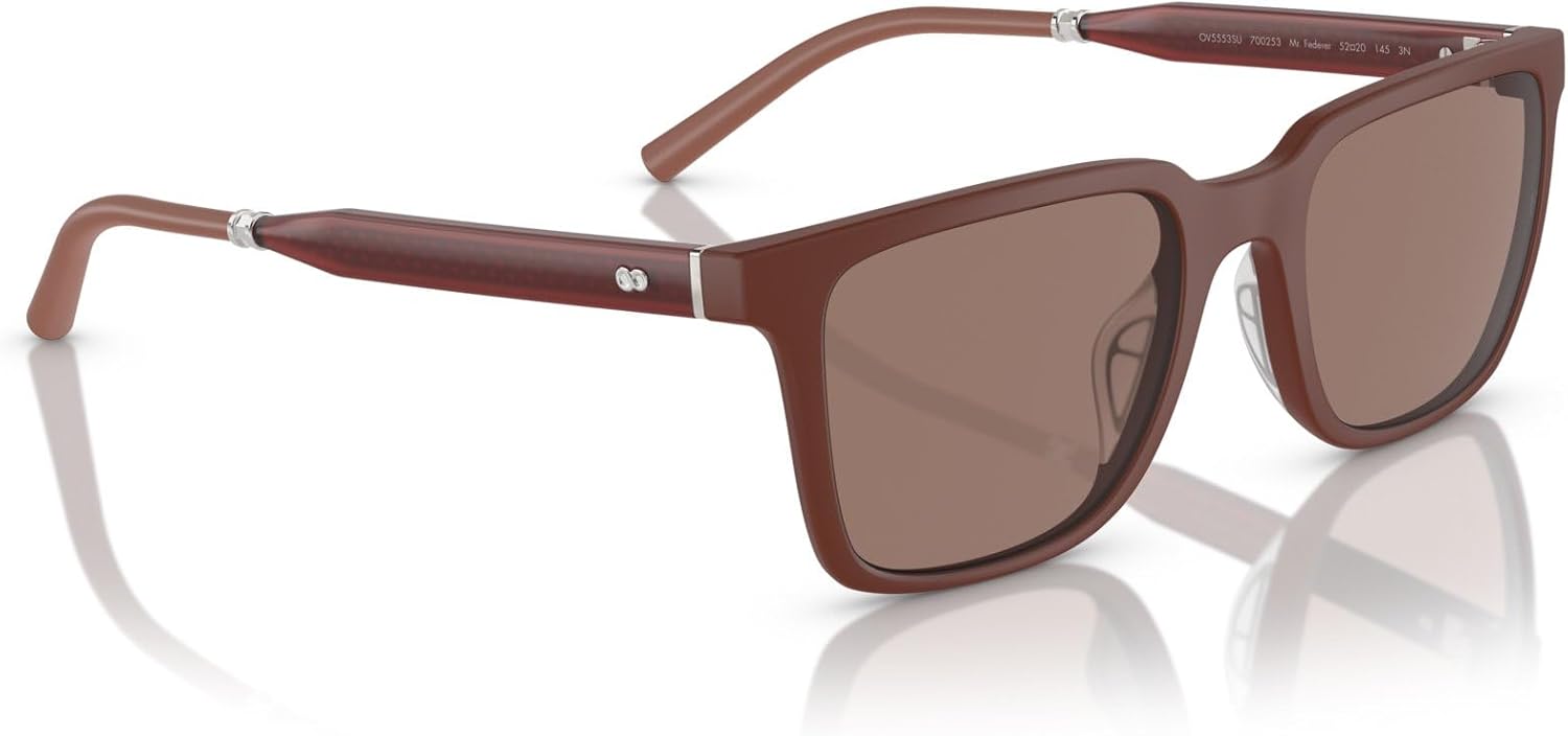 Oliver Peoples 0OV5553SU Mr. Federer 700253 Semi-Matte Brick/Sierra Rectangular Men's Sunglasses, 52/20/145