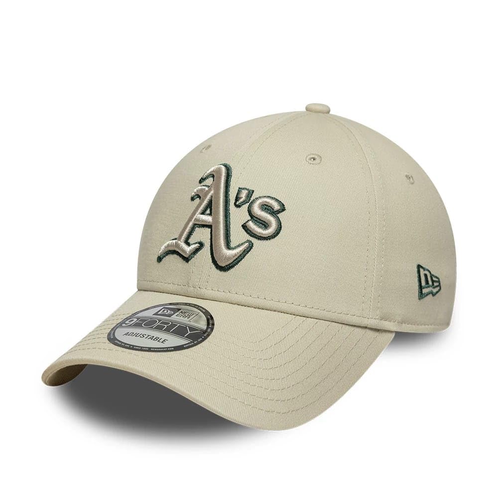 New Era Oakland Athletics Team Outline 9Forty Cap Light Beige