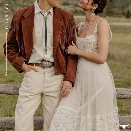 Image of Bolo Tie for Women Men, Western Bolo Tie Rodeo Cowgirl Cowboy Tie Bolo Ties Cowboy Accessories for Men Women