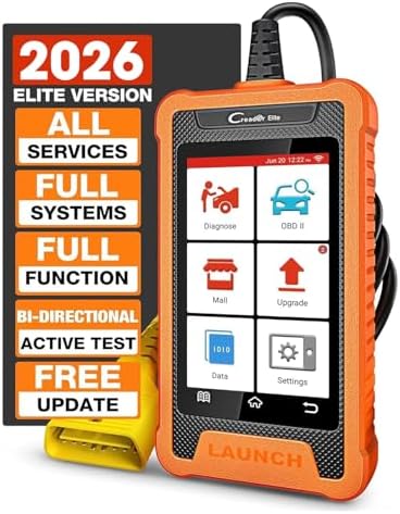 2026 LAUNCH Creader Elite OBD2 Scanner for Honda Acura, Full System Bi-Directional Diagnostic Scan Tool, Full Reset Code Reader, AUTO VIN, Battery Registration, Lifetime Free Update