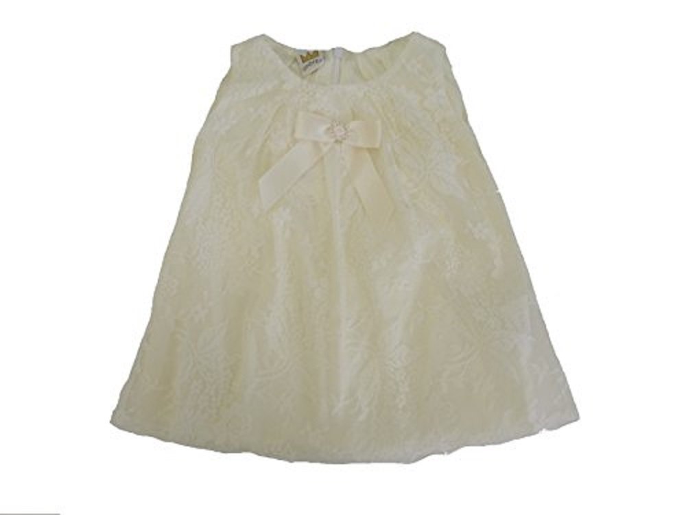 festliches Mädchen Spitzen-Kleid Natural White Gr. 62-86