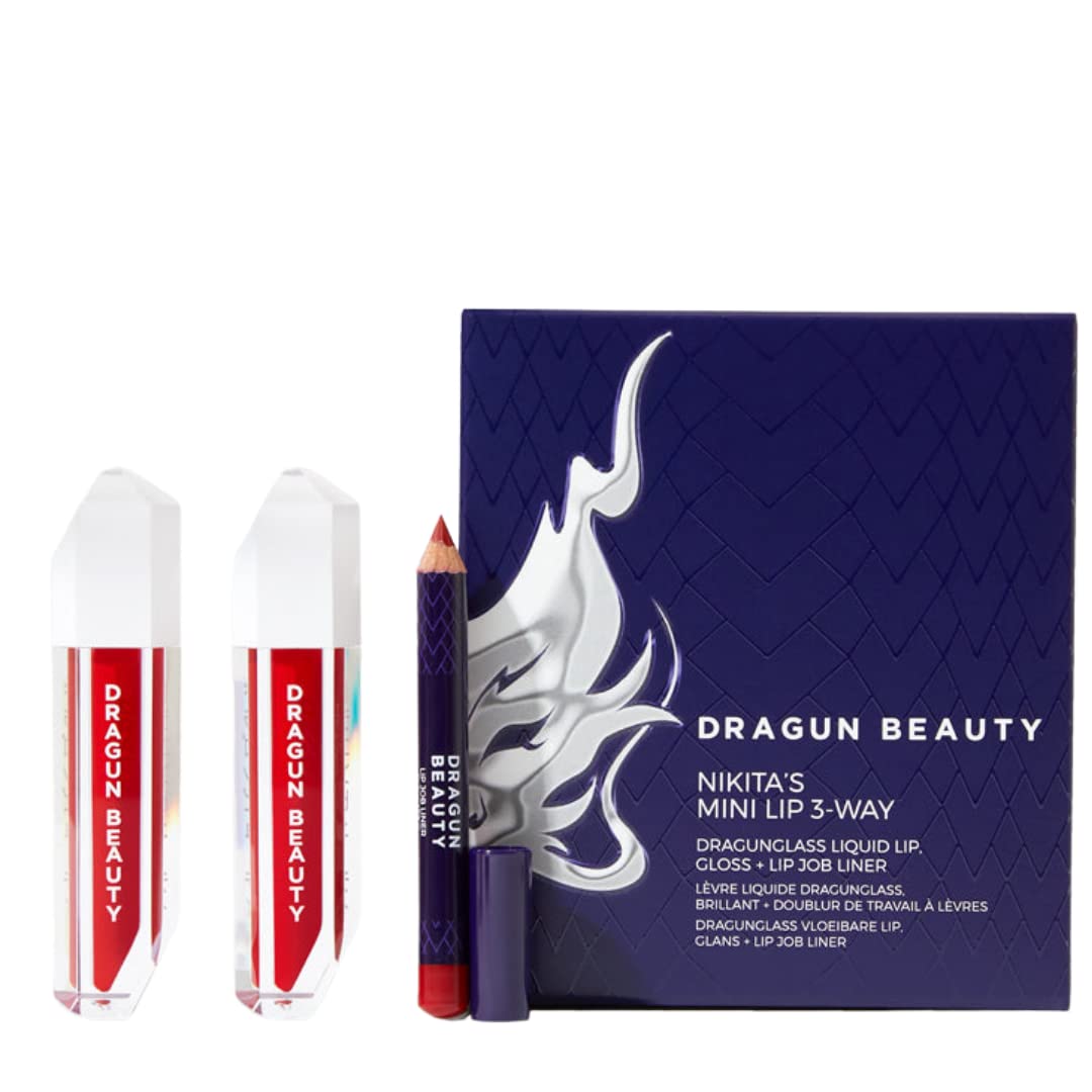 DRAGUN BEAUTY Mini Lip Kit 3 Pack DragunGlass Liquid