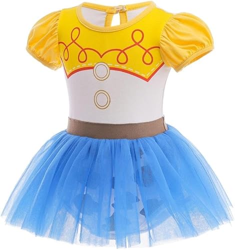 Miniatura 16 de Dressy Daisy Disfraz de princesa para bebé, disfraz de tutú de tul para cumpleaños, Halloween, traje con diadema Estilo I