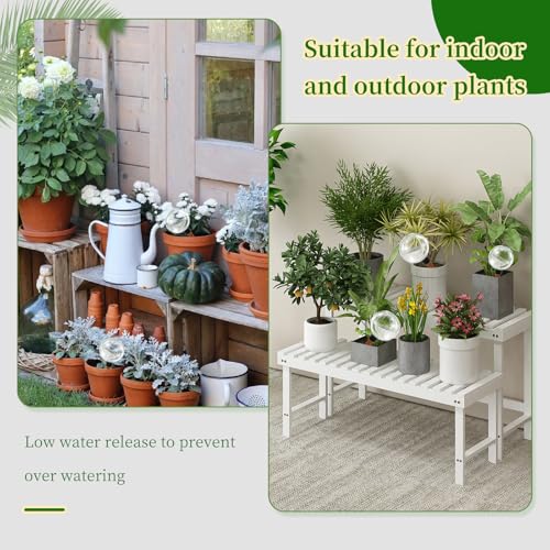 3 Pcs Self Watering Globes for Indoor & Outdoor Plants Automatic Watering Planter Insert 17.5 oz Watering Bulbs with Slow Release Control Water Dripper for Plants - Thumbnail 6