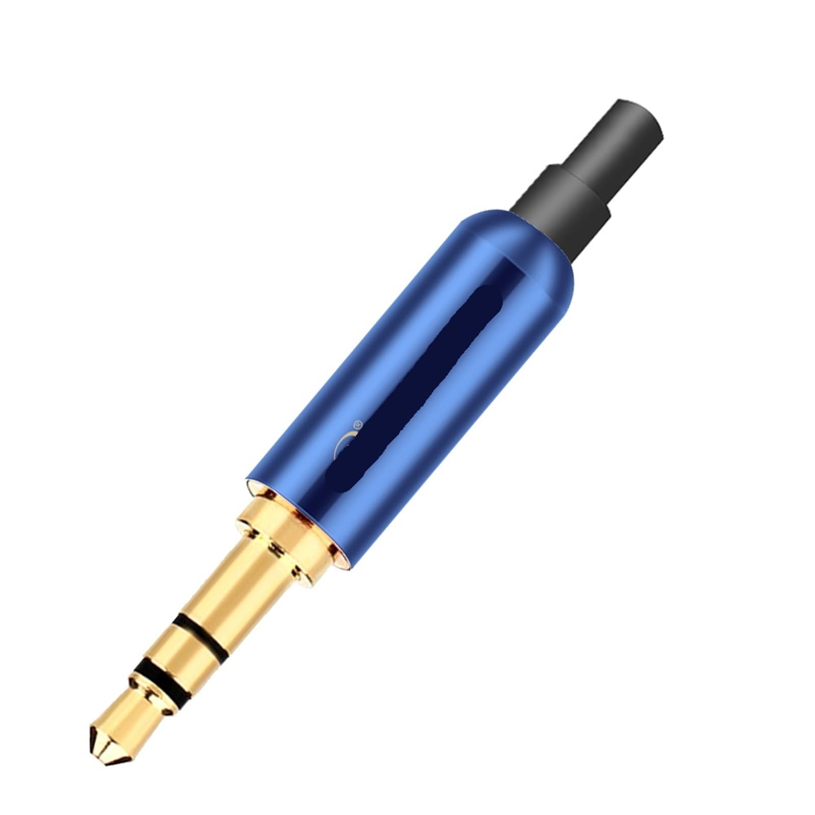 Lot de 10 connecteurs audio jack 3,5 mm 3 pôles stéréo jack 3,5 mm mâle avec prise arrière (mixed-crystal tail-01)