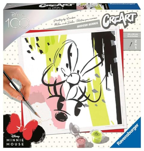 Ravensburger Peinture par numéros 23576 23576-Modern Minnie (D100) D/F/I/EN/E/PT