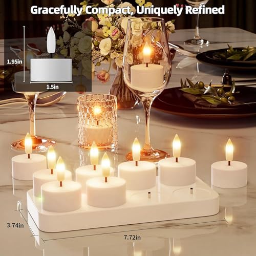 Bougies chauffe-plat sans flamme rechargeables pour éliminer les risques de feu - 4