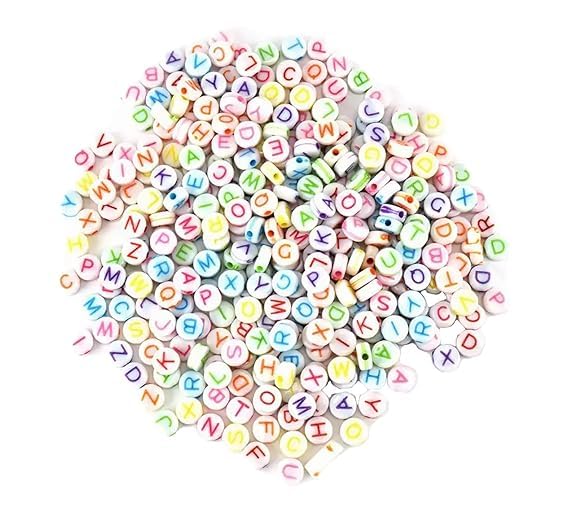 HappinessShop Tiny Size Acrylic Round Alphabet Beads,DIY Bracelet Necklace Letter Beads,Alphabet Beads for Jewelry Making Keychains and Childrens Jewelry 220 Pcs (600) (B0CY228YQS) Amazon Price History, Amazon Price Tracker