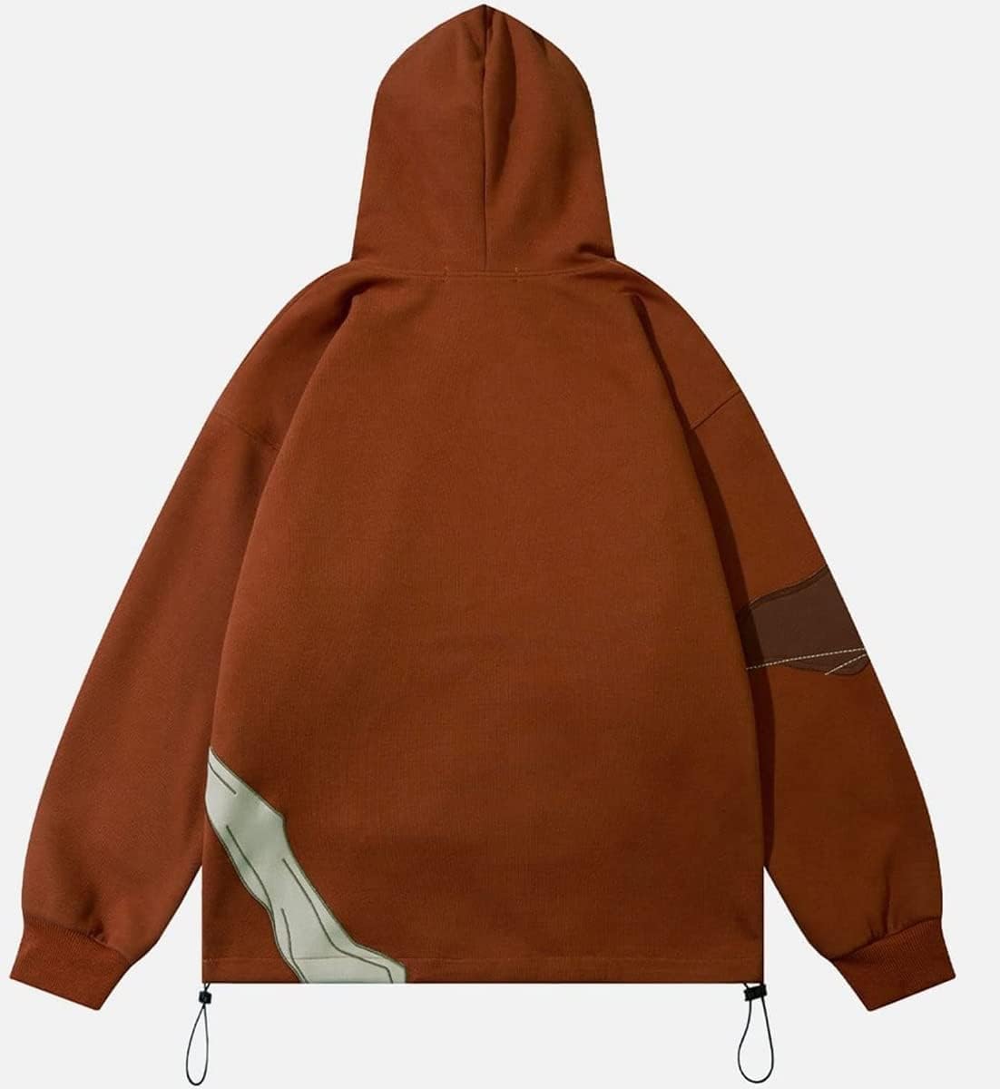 YEOU Men's Fashion Pullover Hoodie Sweatshirt Fleece Y2K Harajuku Hip Hop Streetwear Casual Sweatshirt Hooded