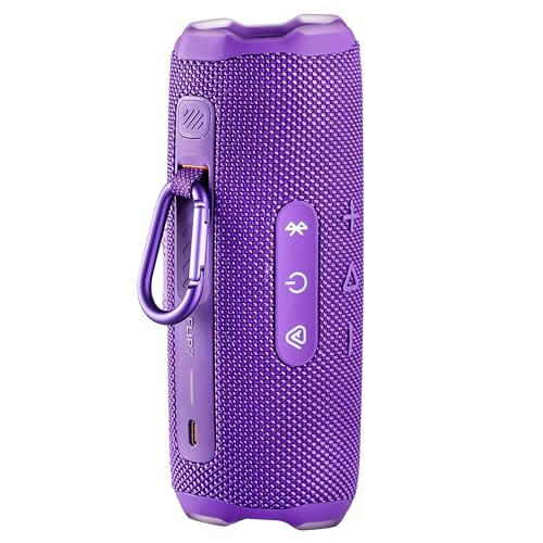 Image of JBL FLIP 7 (Purple) Waterproof Portable Speaker Bundle with X-Halo Hardcase (Black)