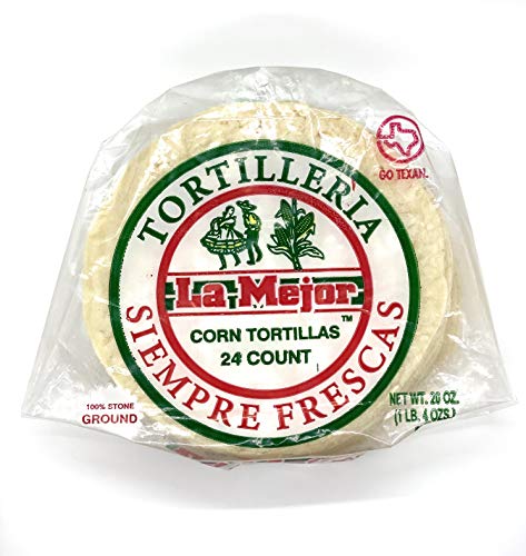 La Mejor Corn Tortillas 24Ct, Gluten-Free, For Tacos, Quesadillas, Enchiladas, Taquitos, Chilaquiles, Homemade Chips And Tostadas. (Pack Of 4) #TOP4