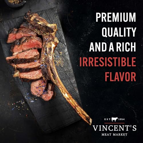 Vincent's Meat Market - Prime Tomahawk Steak Package, Juicy Ribeye Beef with Bone-In, Gourmet, Hand Cut and Trimmed, Restaurant Quality, Perfect for Grilling, Roasting, Premium Value, Rich Flavor, Butcher's Selection - 32 oz - Image 5