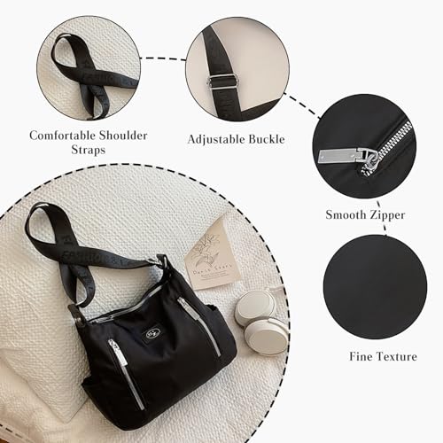 Women's Nylon Crossbody Bag - Waterproof, Lightweight Top Handle Casual Handbag & Messenger Bag4