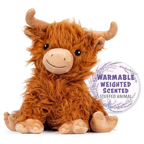 Image of 1i4 Group Warm Pals - Highland Cow - Cozy Lavender Scented Plush Toys - Stuffed Animal - Coolable Bedtime Comfort Plushie
