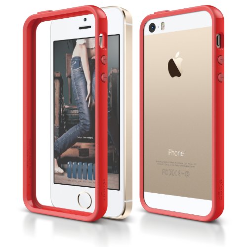 iPhone SE case, elago [Bumper][Red] - [Edge Protection][Minimalistic][Durable Hardshell] - for iPhone SE/5/5S