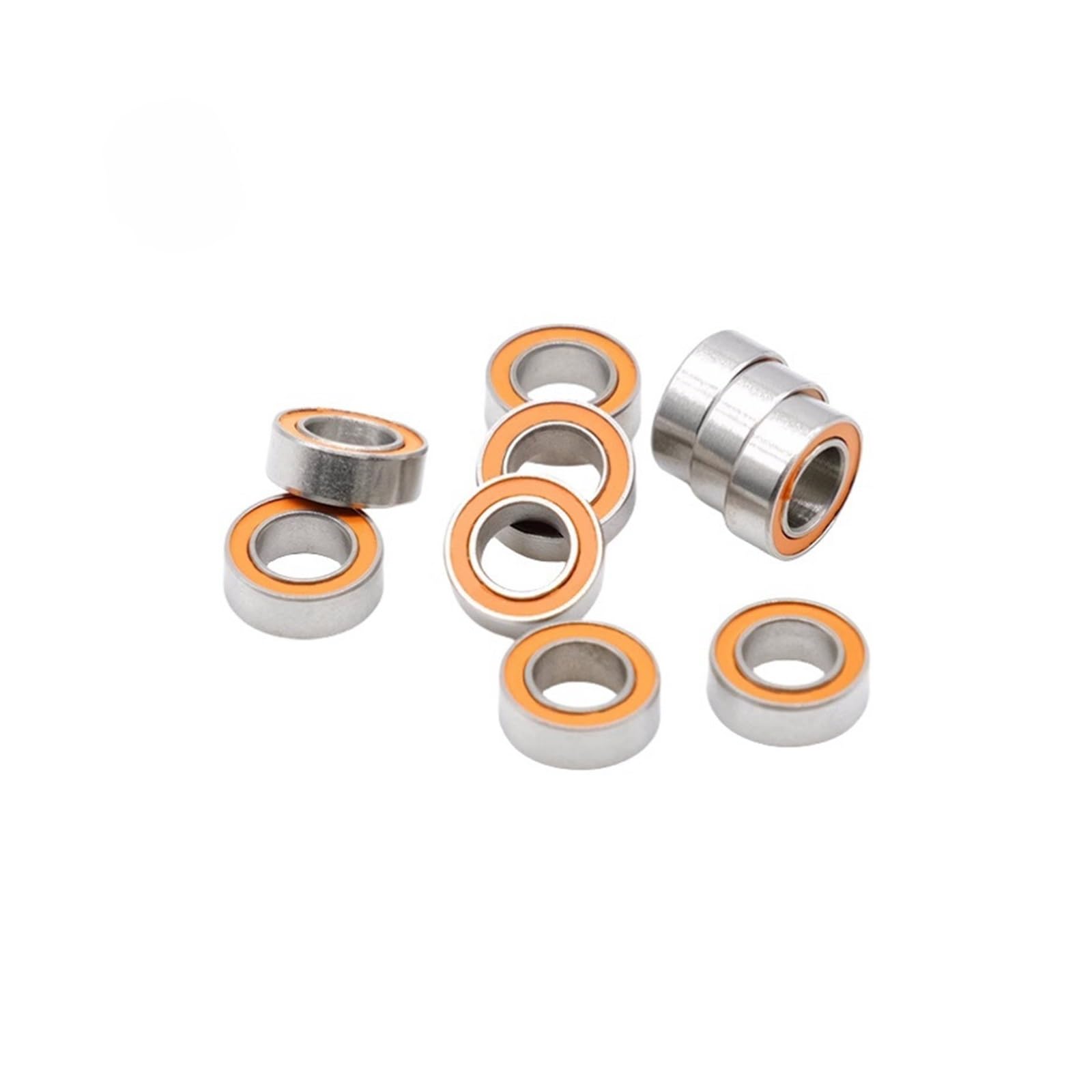 Rodamiento cerámico híbrido de Acero Inoxidable (6/10 Piezas) S623 S624 S625 S606 C 2OS 2RS ABEC-7(S624c-2os 4x13x5mm,10pcs)