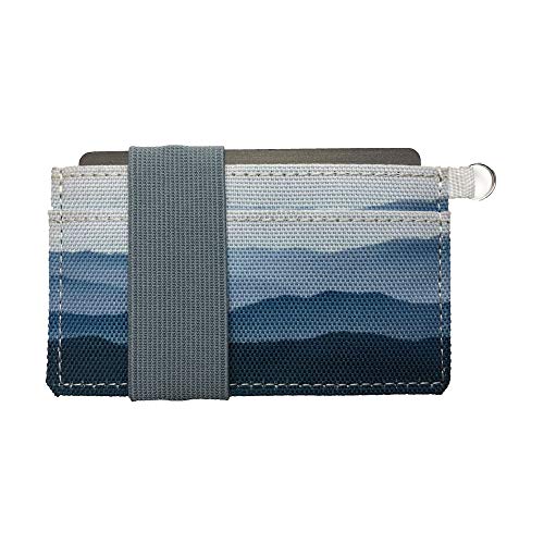 Thin Minimalist Wallet - Adventure Series - Carry Cards, Cash, Phone, Keys - Securely Holds for Easy Access - Ultra Thin Front Pocket Wallet 4" x 2" (Mountain)2