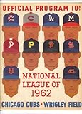 Chicago Cubs vs Milwaukee Braves Baseball game Program 8/24/1962-Wrigley Field-Scorecard-VF