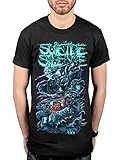 Official Suicide Silence Grim Reaper T-Shirt Deathcore Music Album Chris Garza Black