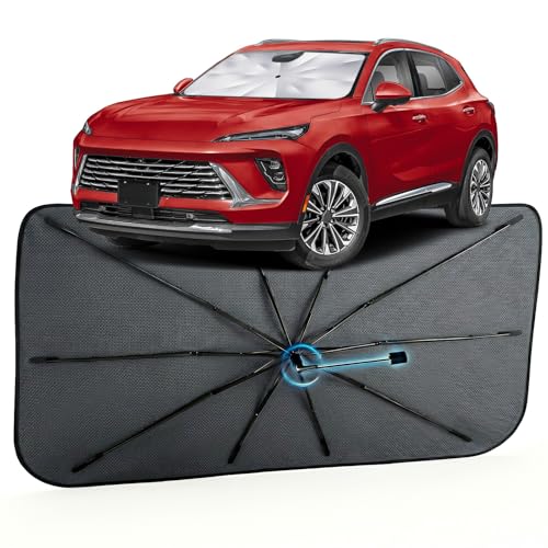 Image of Car Windshield Sun Shade for Buick Envision 2021-2026 -[Reflective Coated Fabric] Sunshade Umbrella for Front Window, Car Shades Sun Visor Keep Car Cool and Protects Interior, 1:1 Exact Fit