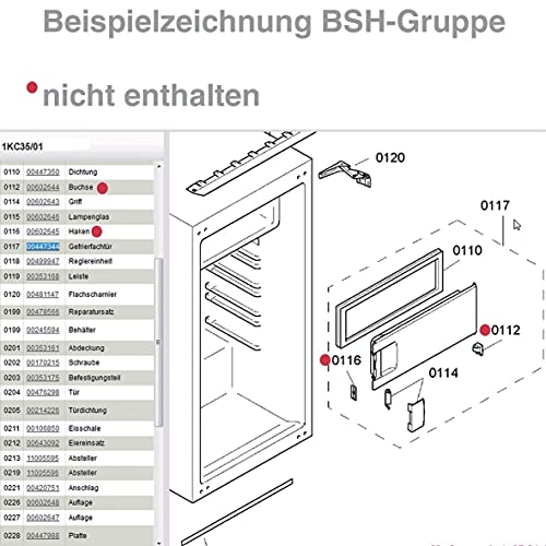 Bosch Siemens 447344 00447344 ORIGINAL vriesvakdeur, verdamperdeur, vriesvakklep, klep, vorstdeur, deur, koelkastdeur, ook voor Constructa Junker Miele Neff Solitaire Viva - Image 3