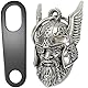 2er Set Biker Bell, Guardian Bell Motorrad mit Halterung, Motorrad Glocke als Glücksbringer, Zinklegierung 3x3x4 cm, Halterung 68 mm x 21 mm