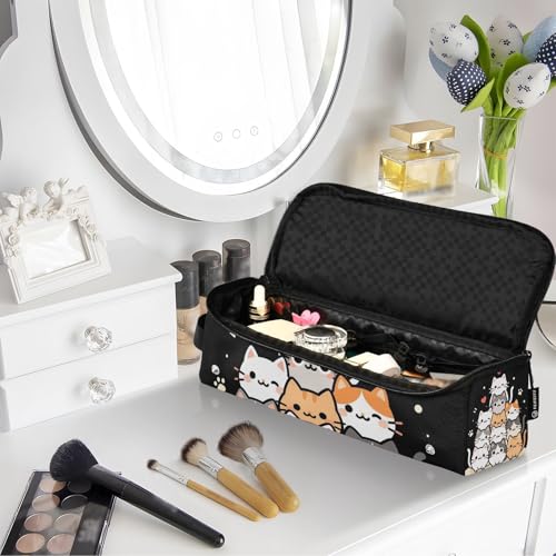 Estuche de viaje 2-en-1 para rizadores con tapete resistente al calor y organizador desmontable para planchas, rizadores y secadores de pelo miniatura 7