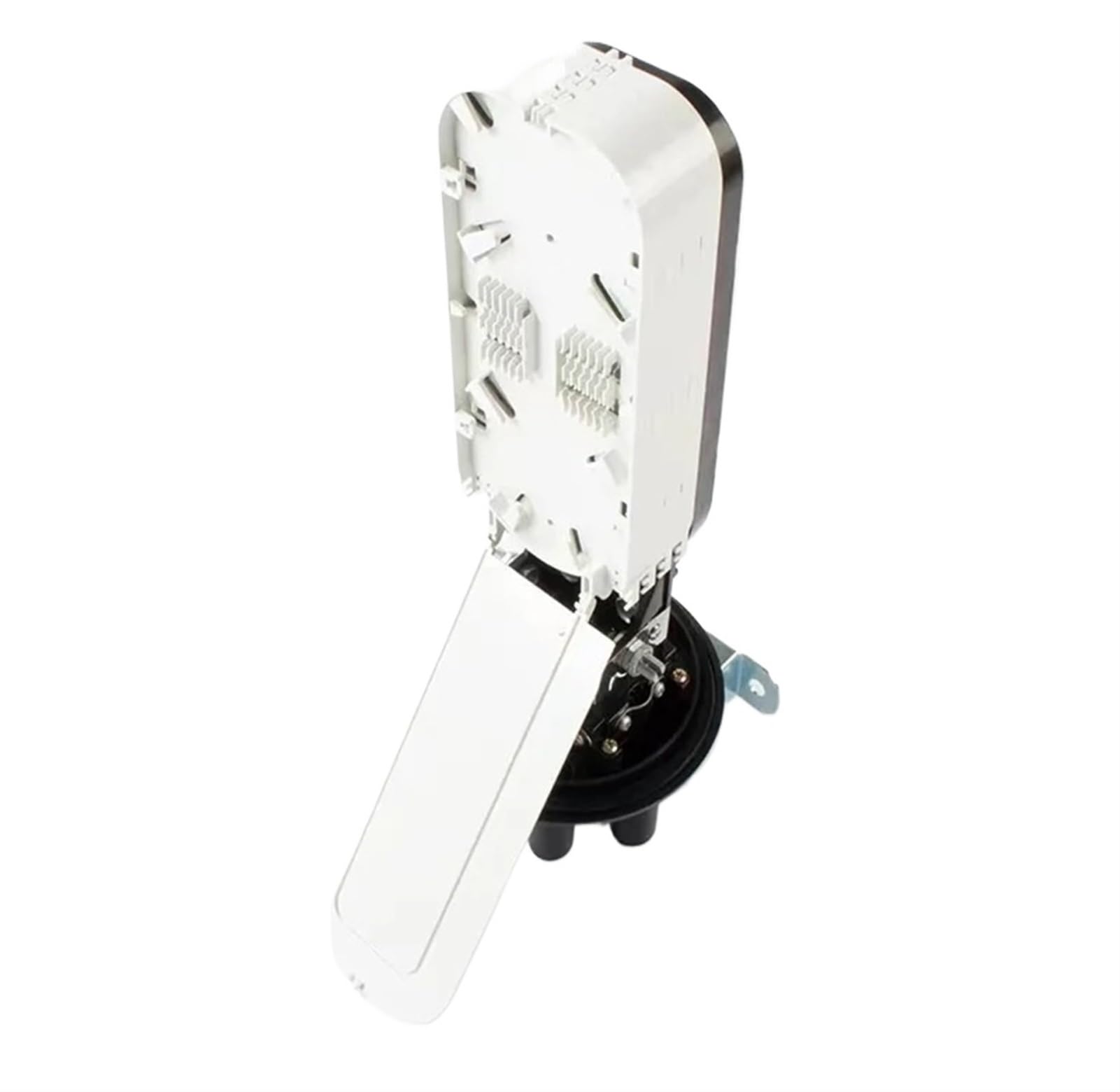 Caja de Empalme de Cable óptico Vertical de 1 Entrada y 4 Salidas de 48 a 144 núcleos, Compatible con Caja de Empalme de Fibra óptica de Paquete de Empalme termorretráctil(144 Core)