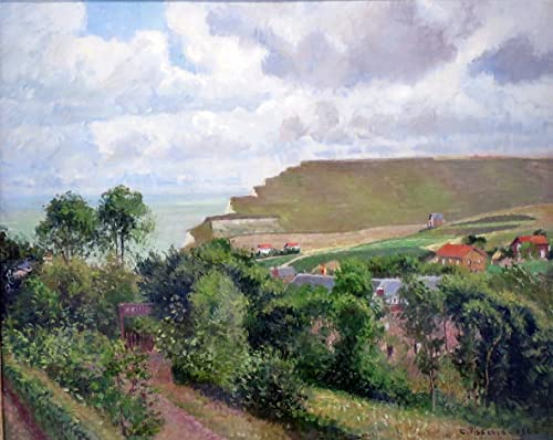 Toile Pissarro Vue de Berneval 60x90cm pour habiller un grand mur vide