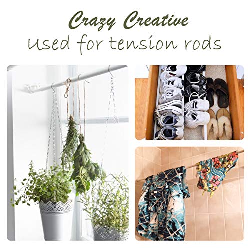 12 Pack Tension Rods For Windows 28 To 48 Inch Spring Tension Rod Adjustable Metal No Drill Curtain Rod For Windows, Shower, Door, Kitchen (White, 12 Pack) #TOP1