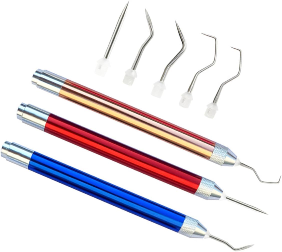 DOITOOL 3sets Engraving Tool Kit Built Light Precision Weeding Tools for Vinyl Easy to Carry Accessories and Includes Needles for Accurate Cutting
