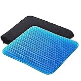  ENCOFT Orthopädisches Sitzkissen Stuhlkissen zur Steißbein-Entlastung, Druckentlastend z.B. bei Dekubitus, Für Auto, Büro & Rollstuhl, Standard (Blau, 42cm)