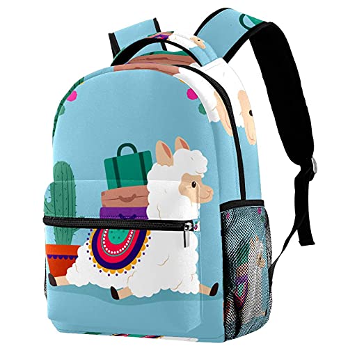 Sac à dos cœur et tulipes multicolores au design unique pour femme