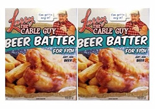 Beer Batter for Fish Larry the Cable Guy 8 Ounce Box - Pack of 2