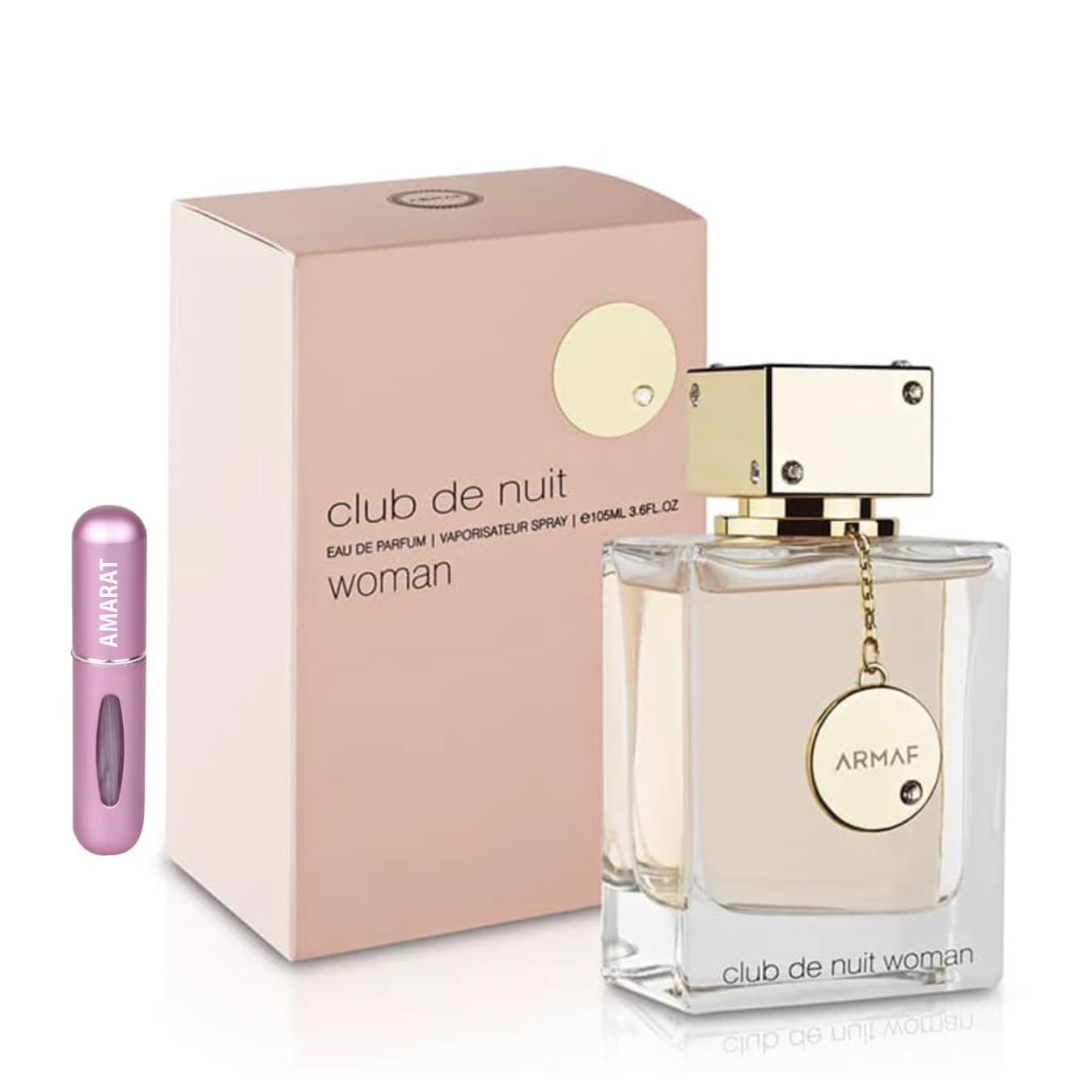 Perfume Club de Nuit Woman 105ML, Perfume Árabe para Mujer de Larga Duración, Eau da Parfum Importado desde Dubái, Fragancia floral afrutada y sofisticada, Incluye Atomizador Recargable 5ML (Woman)