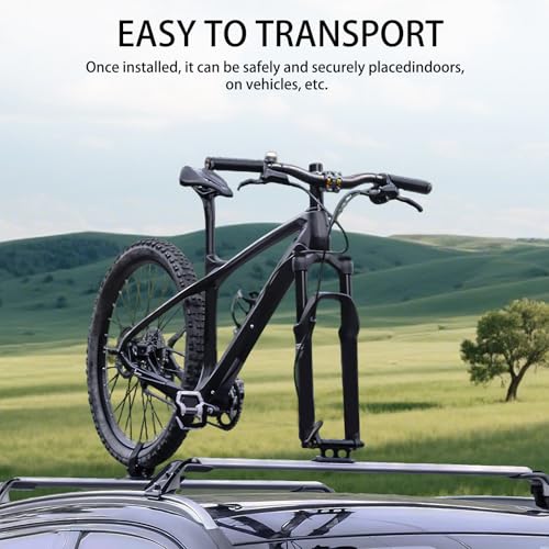 Tbintul Fahrrad Vorderradgabel, Vielseitiger Fahrradgabel-Montageblock, Fahrrad Gabelhalterung, für sicheren Transport auf LKW, SUV und Anhängern.