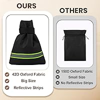 Vista 3 de Fundas para grifos de exterior para invierno, 9.8" x 6.3" cubierta de espiga aislada, fundas impermeables para boquillas de manguera para protección