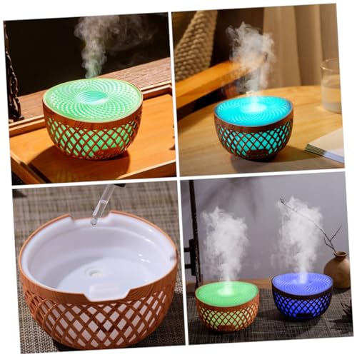 Difusor aromático eléctrico mini inalámbrico madera miniatura 4