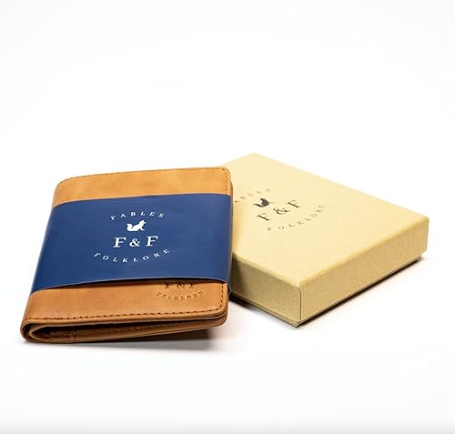 Miniatura 2 de Cartera de cuero plegable para hombre diseño delgado protección RFID tarjetas y sección de efectivo modelo Steinbeck No 1 Ajustado  Minimalista