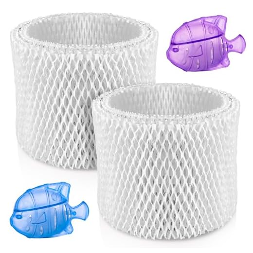 HOUSEMAX 2 Pack WF2 Humidifier Filter Replacements with 2 Humidifier Cleaning Fish, Compatible with Vicks V3100 V3500 V3600 V3700 V3800 V3900, Honeywell HCM-350, Kaz 3020, Sunbeam 1118, ECM-250i