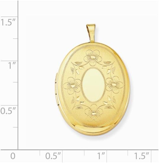 Jewels By Lux 1/20 Gold Filled 26mm Oval Locket