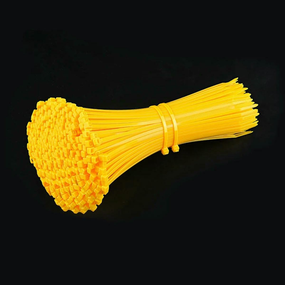 Bsguz Yellow 100Pcs 100Pcs Colorful Self-Locking Nylon Cable Ties Zip Ties Wire Binding Wrap Straps For Cable Management And-4.6X200mm