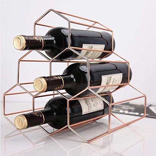 Soporte para Botellas de Vino de Hierro Moderno 6 Botellas miniatura 2
