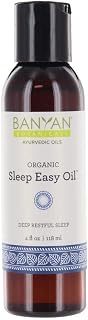 Banyan Botanicals Sleep Easy Oil – Organic Ayurvedic Herbal Oil – with Coconut Oil & Ashwagandha – Grounding and Calming – 4oz. – Non GMO Sustainably Sourced Vegan
