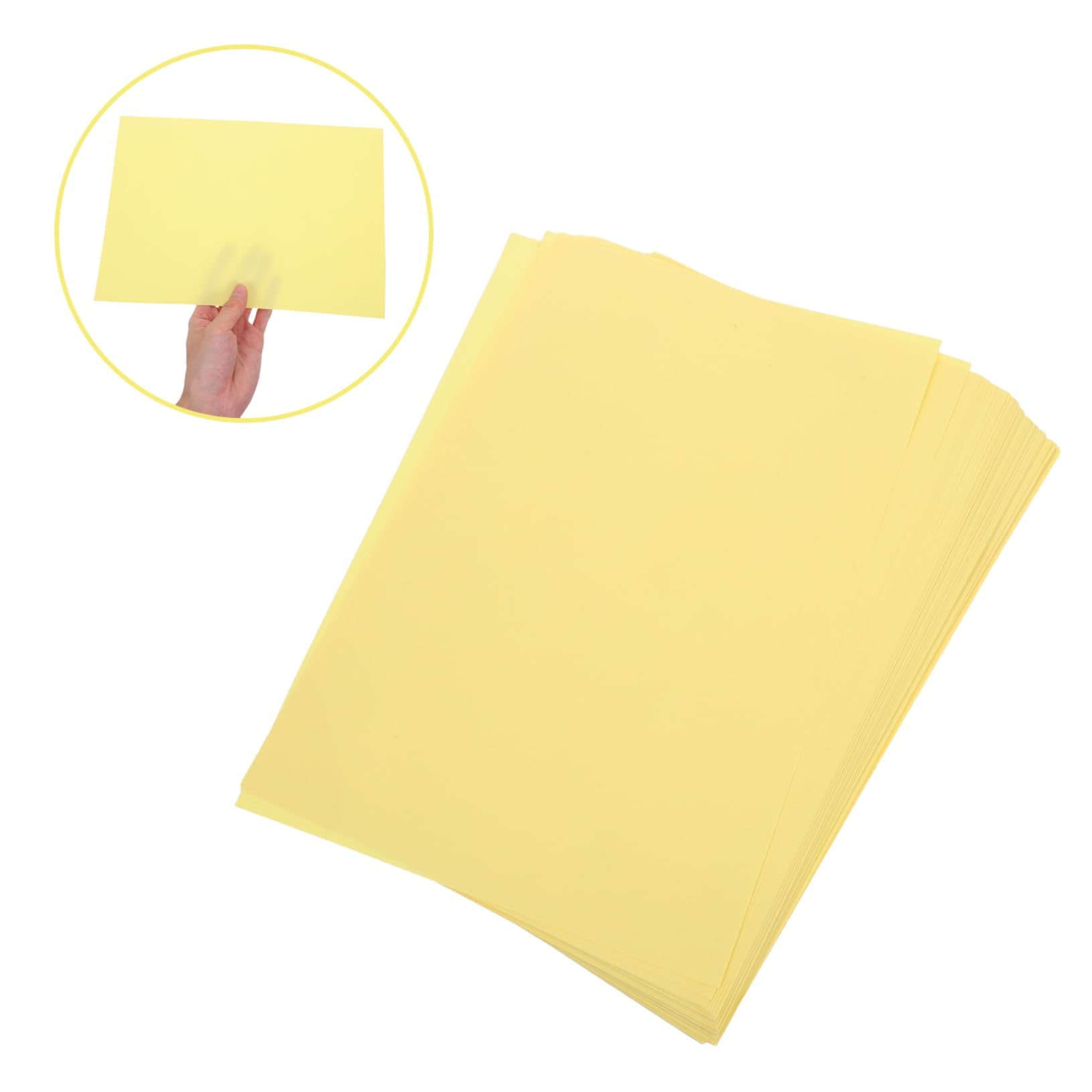 SHINEOFI 200pezzi Carta Per Stampante Giallo Di Carta Colorata Per Fotocopie Per Stampa Colorata Cartoncino Per Stampante Liscio Stampabili Bifacciali Per Ufficio e Scuola